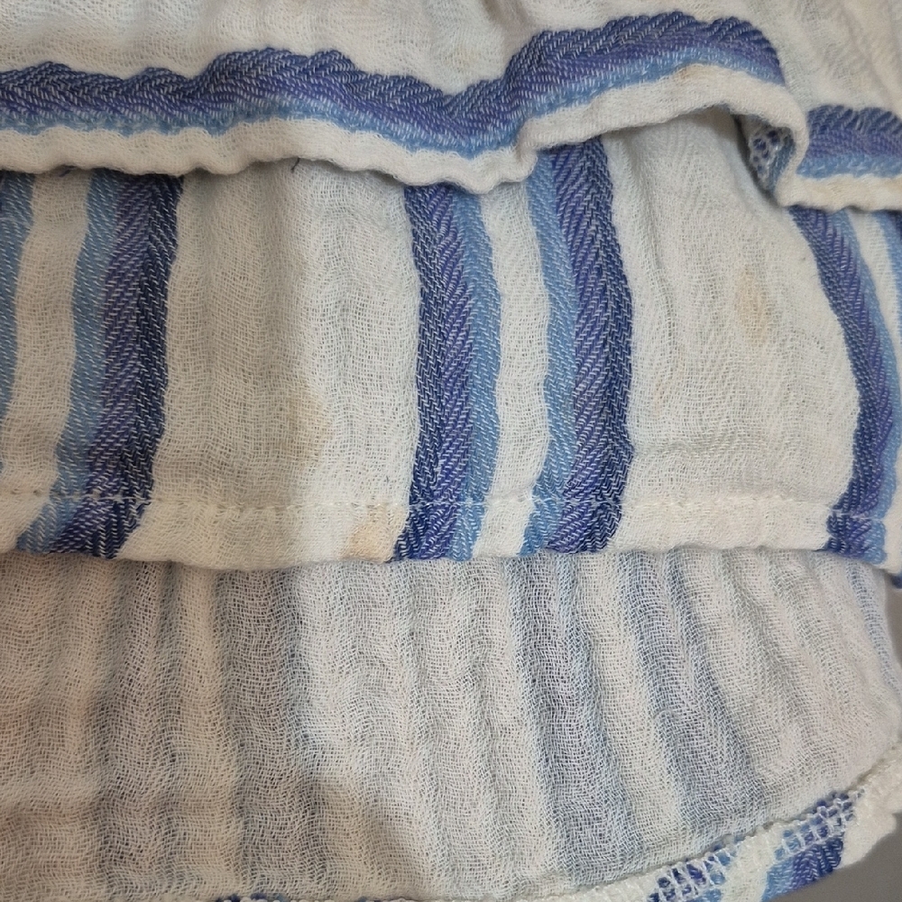 Faherty Blue and White Striped Blouse - Picture 4 of 7